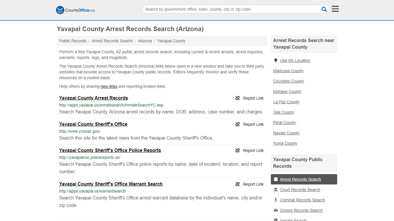Arrest Records Search - Yavapai County, AZ (Arrests ...
